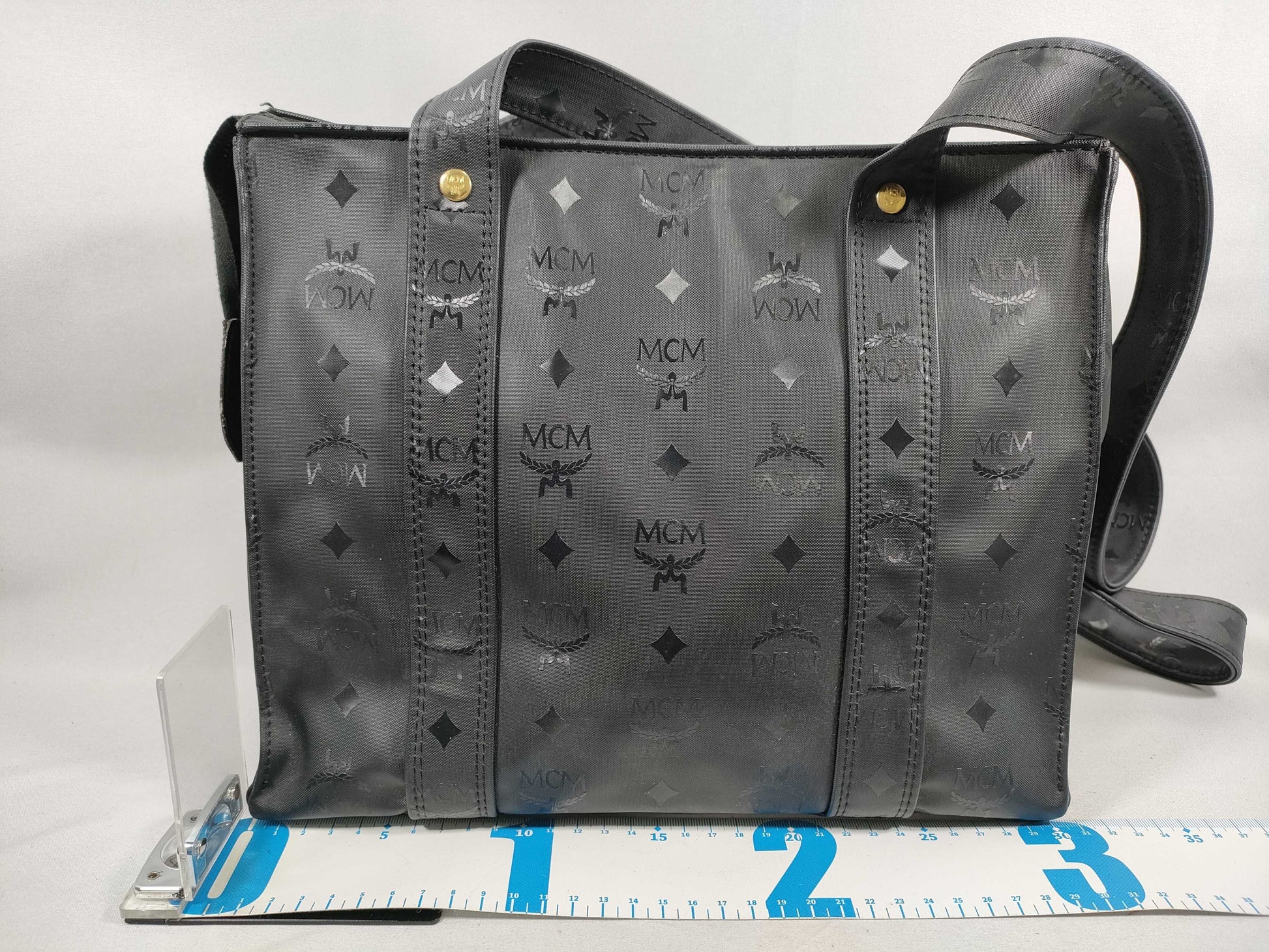 MCM MCM Visetos Tote Bag Black Tote Bag