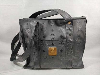 MCM MCM Visetos Tote Bag Black Tote Bag