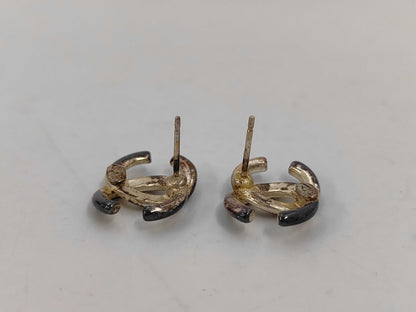 CHANEL 01P Earrings Coco Mark Earrings