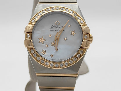 OMEGA 123.25.24.60.05.002 92196036 Quartz Shell Dial Women's Watch