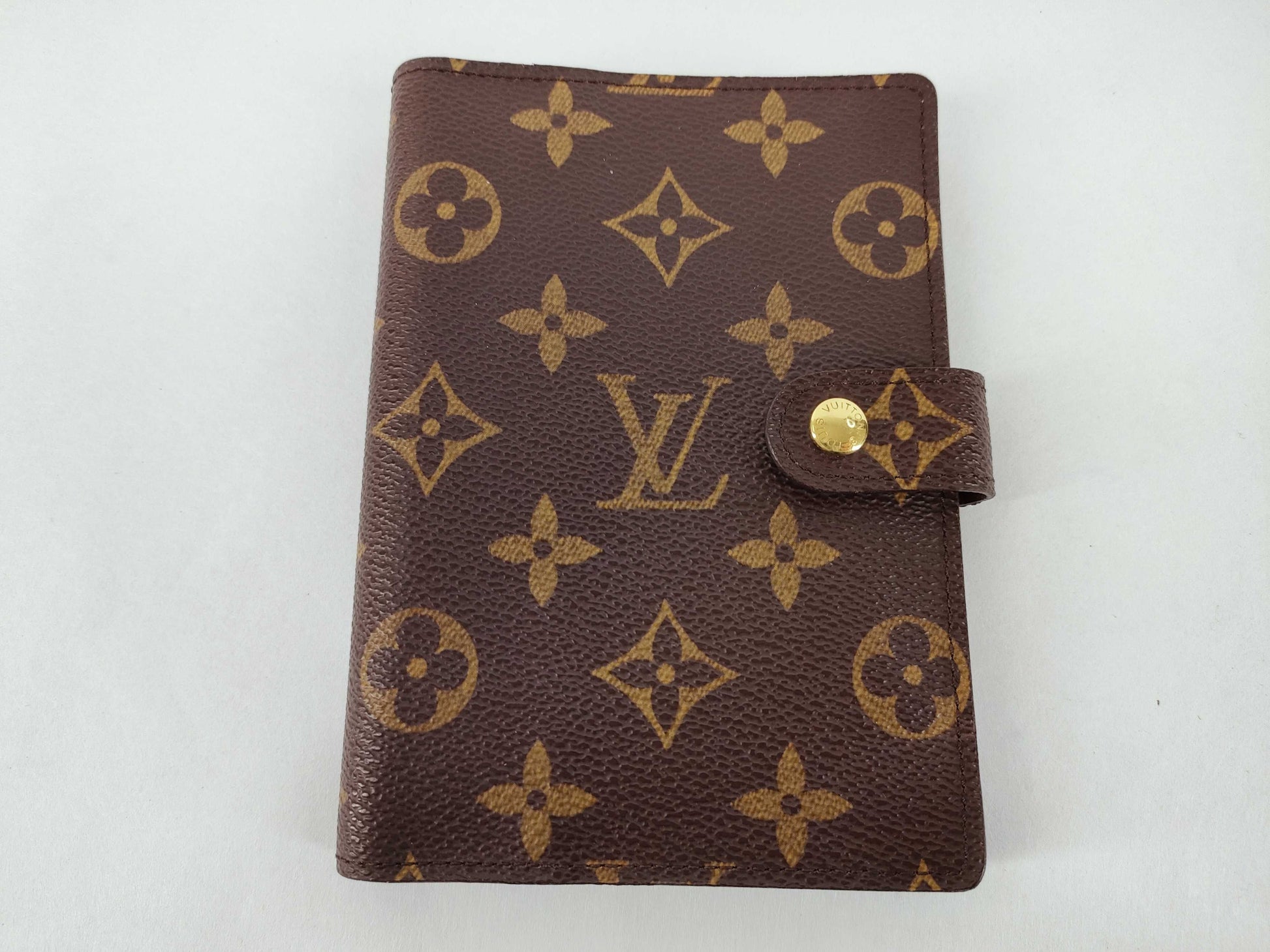 LOUIS VUITTON Monogram Vuitton Monogram Agenda Mini R20007 SP1001 Brown Notebook Cover Notebook Cover