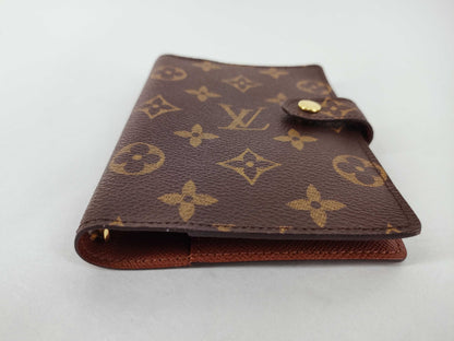 LOUIS VUITTON Monogram Vuitton Monogram Agenda Mini R20007 SP1001 Brown Notebook Cover Notebook Cover