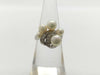 Pearl Ring, Diameter Approx. 4.5-6.6mm, Diamond, Pt900, 7.0g 