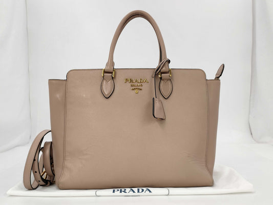 PRADA Safiano Leather 2-way Shoulder Bag