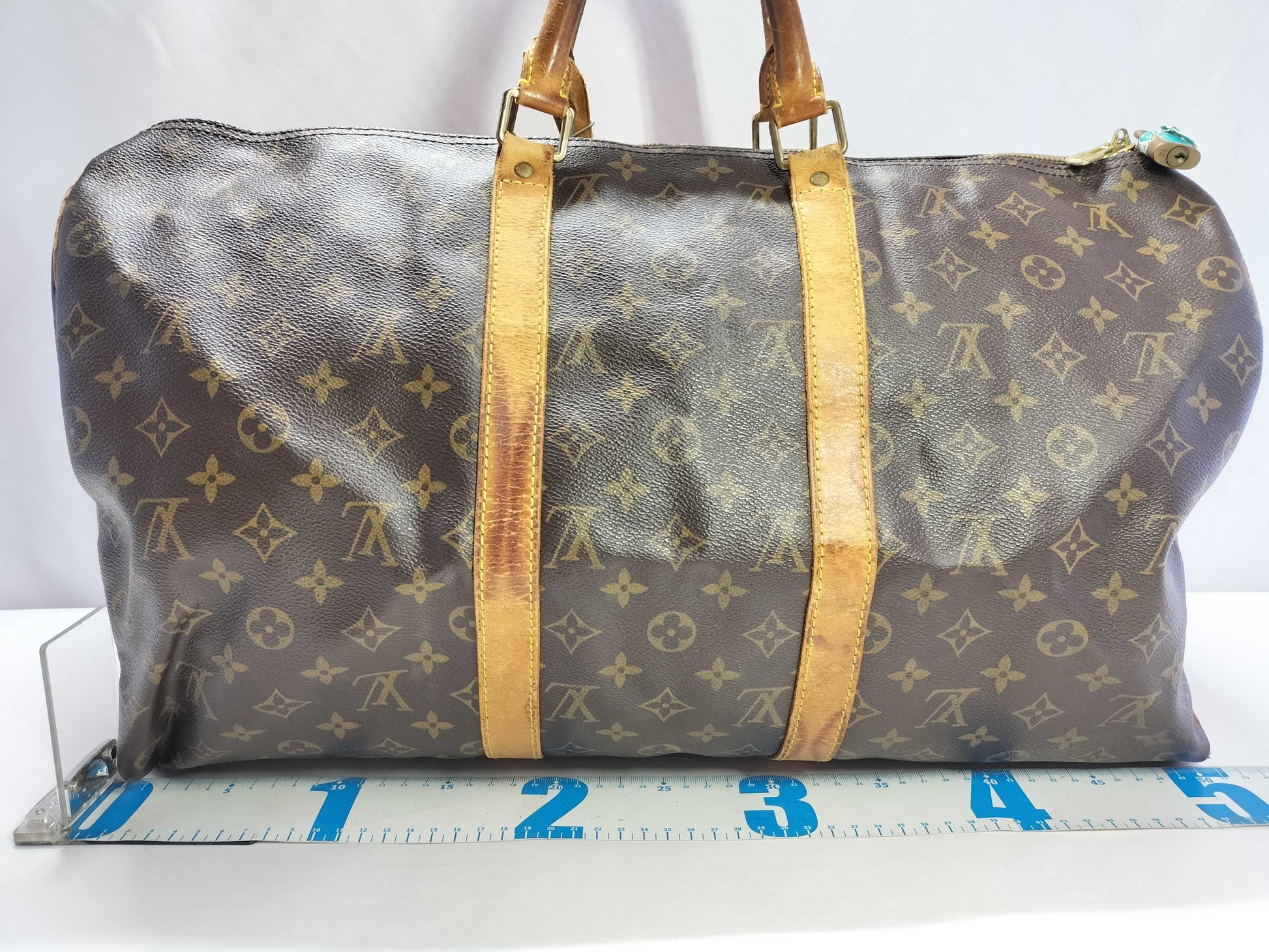 LOUIS VUITTON Monogram LV Keepall Boston Bag