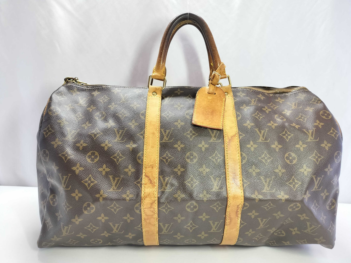 LOUIS VUITTON Monogram LV Keepall Boston Bag