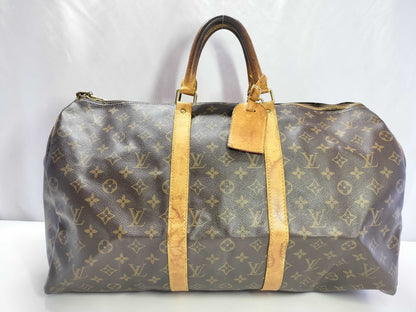 LOUIS VUITTON Monogram LV Keepall Boston Bag