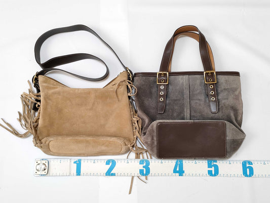 COACH Suede Bag 2-Piece Bag
