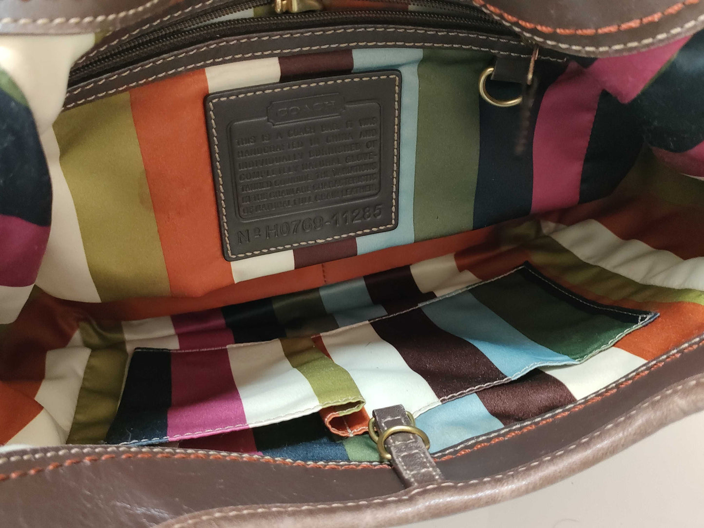 COACH Leather Bag 2-Piece Bag