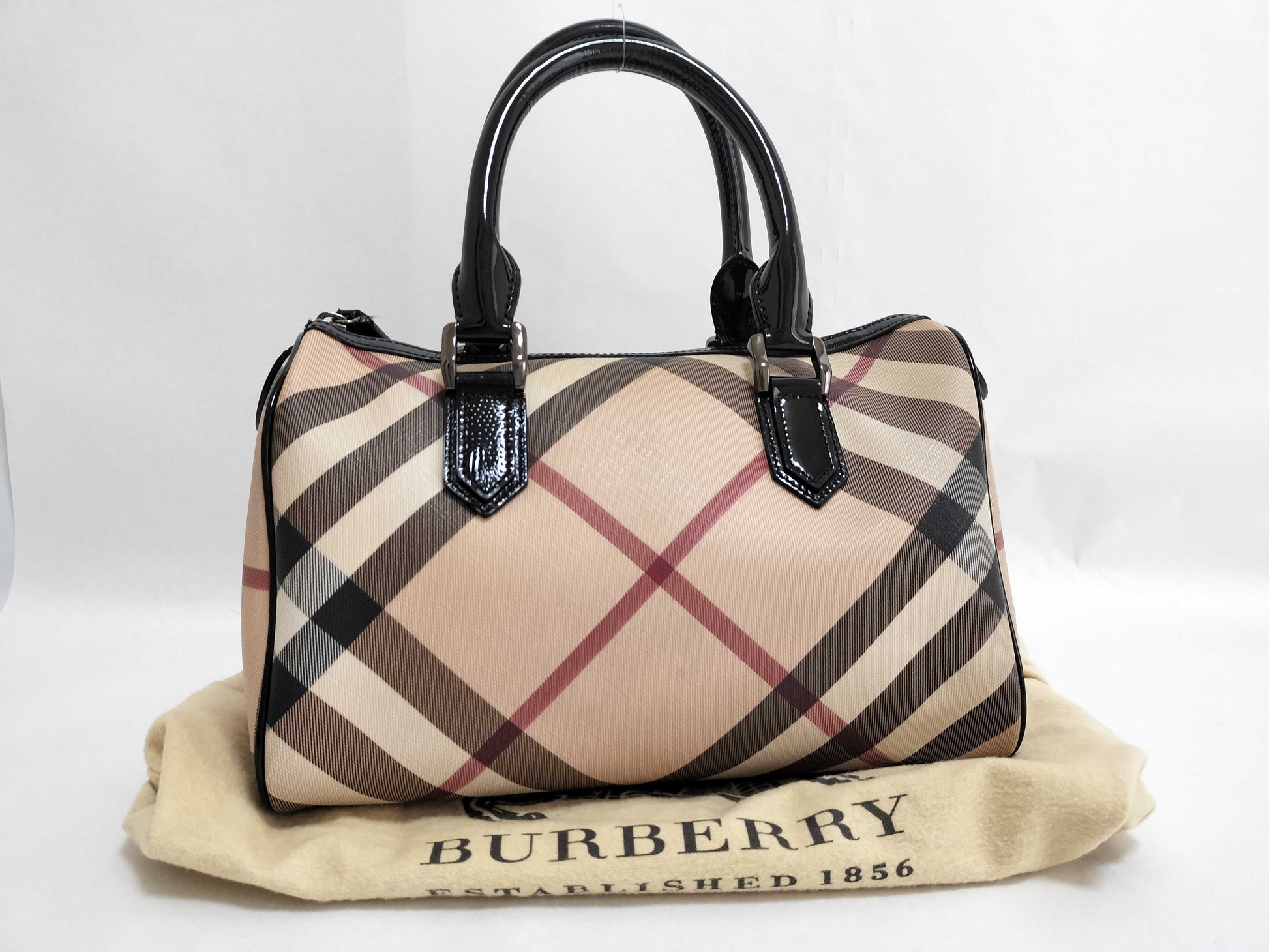 BURBERRY Novacheck Mini Boston Bag Boston Bag
