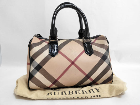 BURBERRY Novacheck Mini Boston Bag Boston Bag