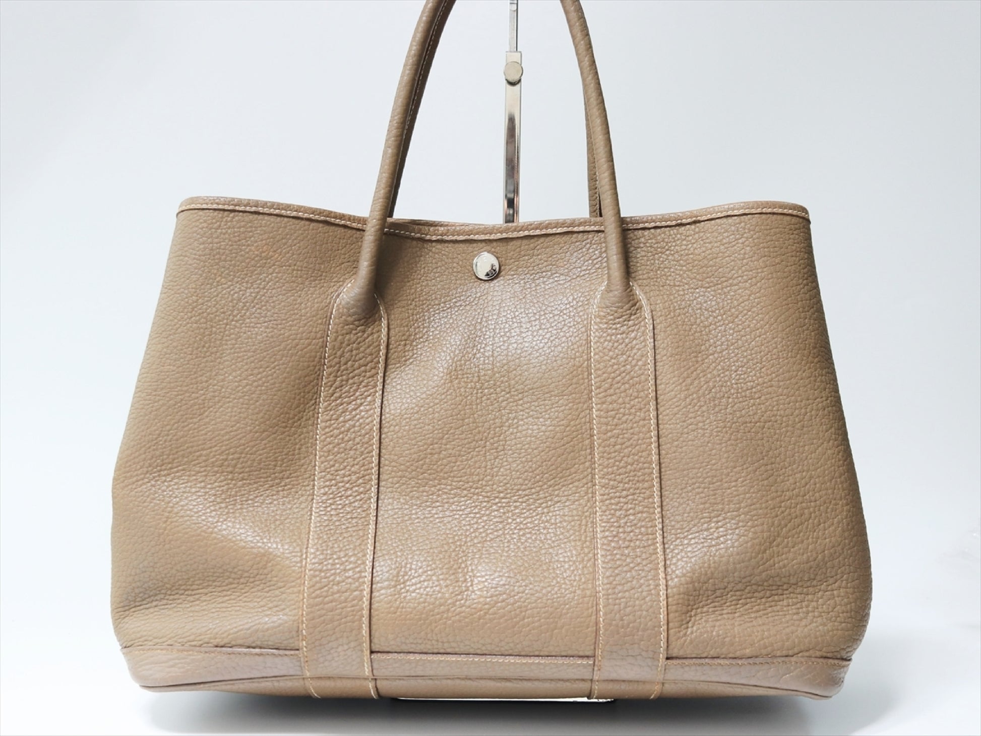 HERMES Garden Party PM 36 Etoup Negonda □K Engraved SV Hardware Tote Bag