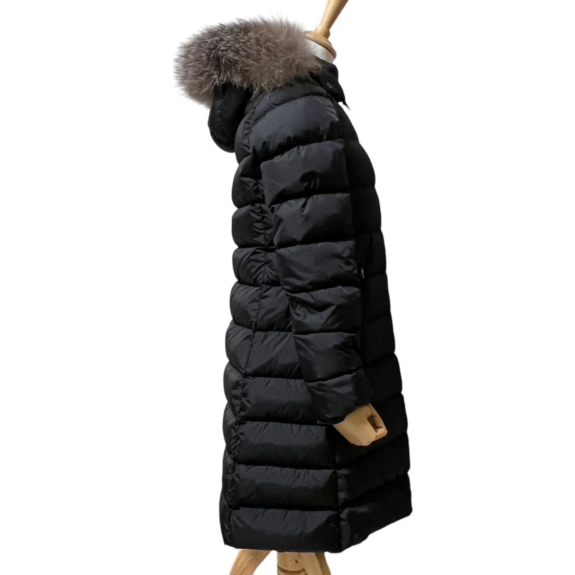 MONCLER Moncler Down Jacket with Fur ABELLE GIUBBOTTO Size 14 Women's Coat