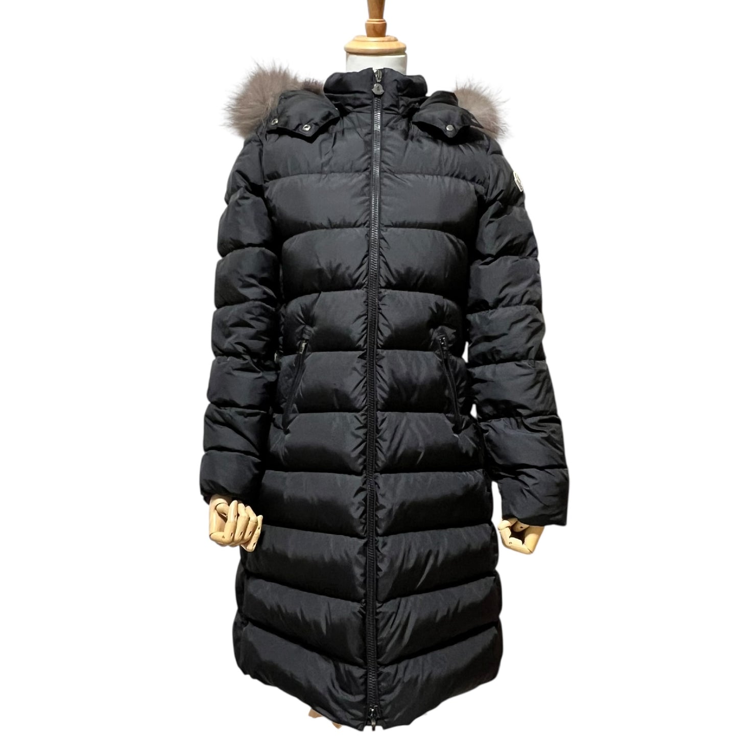 MONCLER Moncler Down Jacket with Fur ABELLE GIUBBOTTO Size 14 Women's Coat