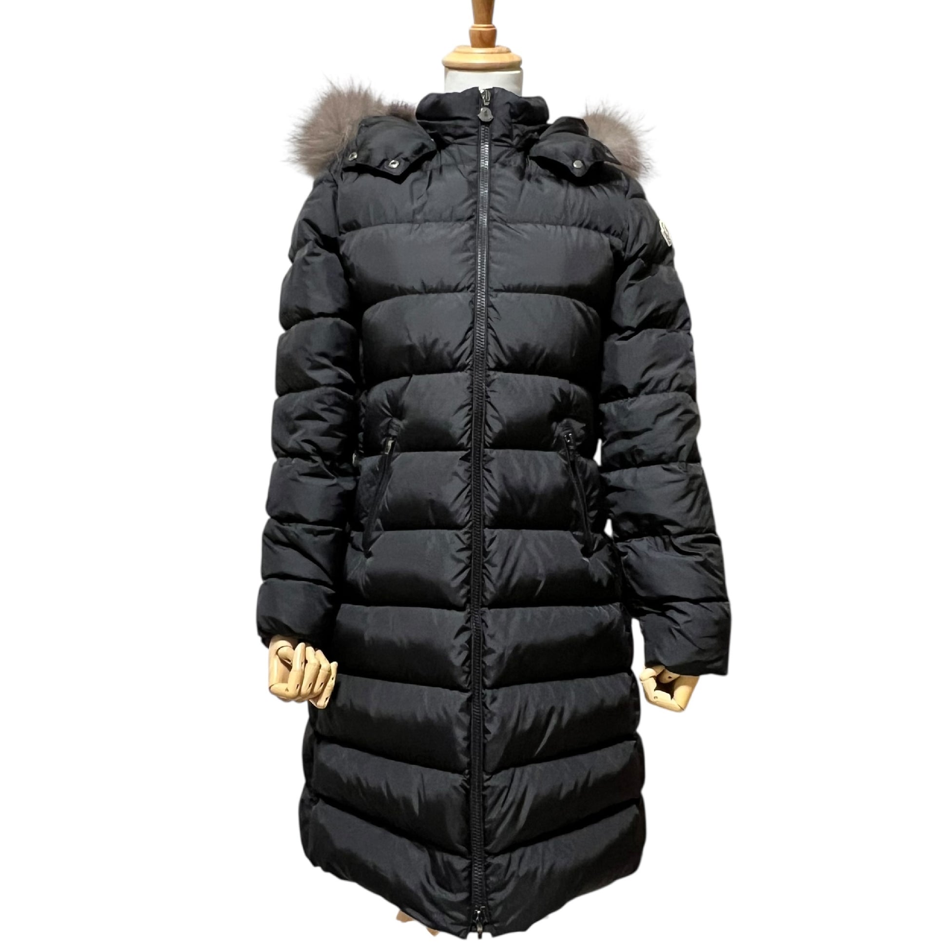 MONCLER Moncler Down Jacket with Fur ABELLE GIUBBOTTO Size 14 Women's Coat