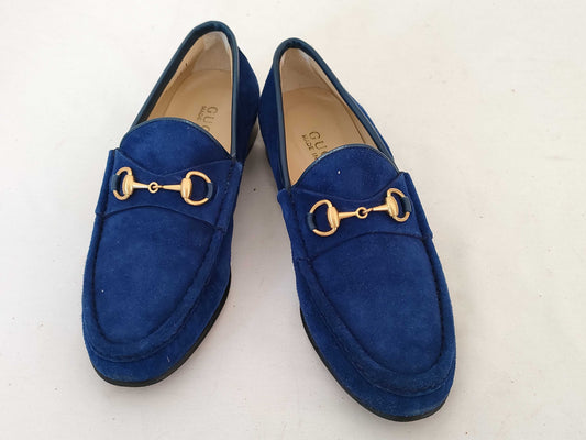 GUCCI Gucci Horsebit Loafers Suede 7B Loafers
