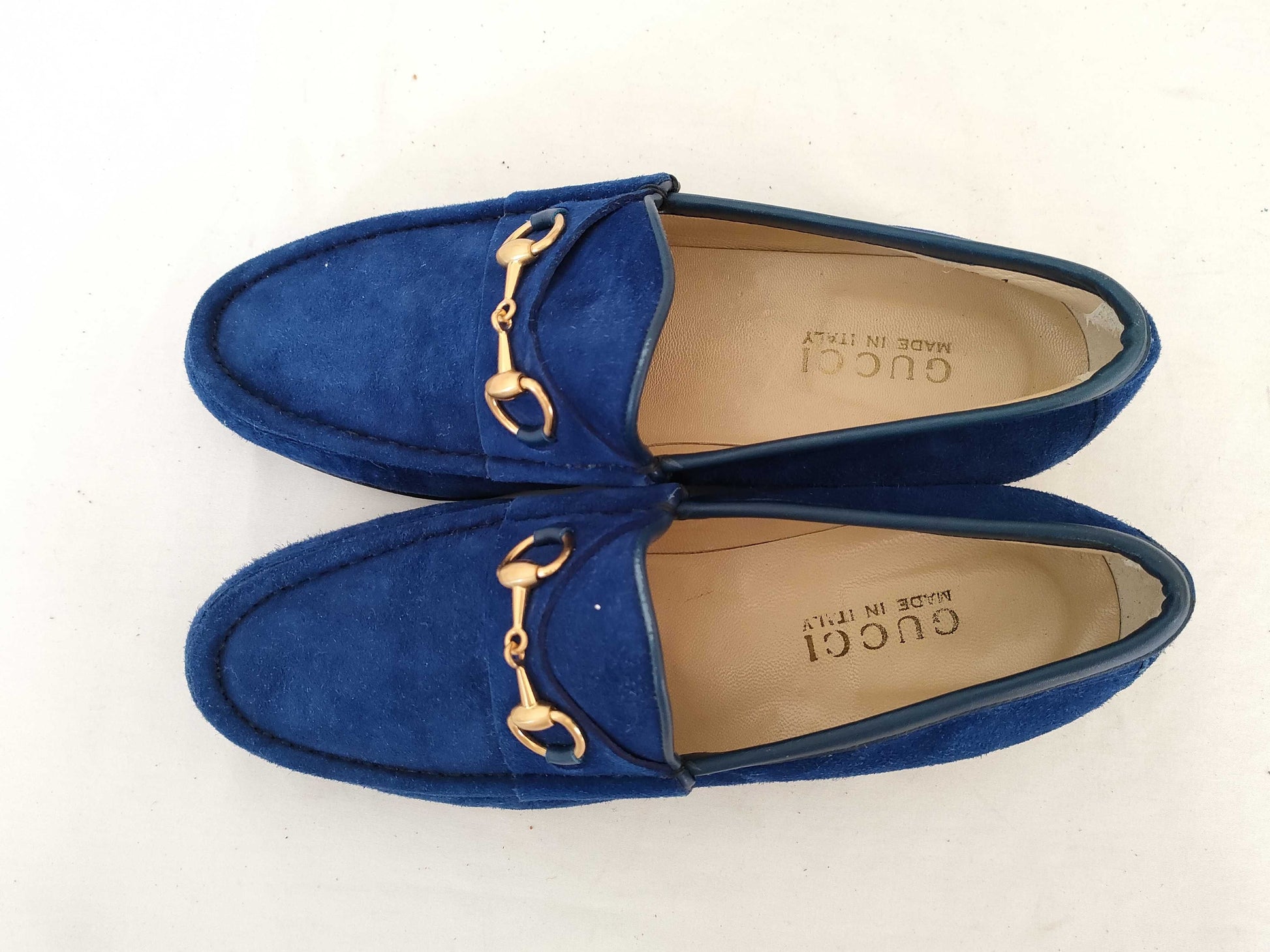 GUCCI Gucci Horsebit Loafers Suede 7B Loafers