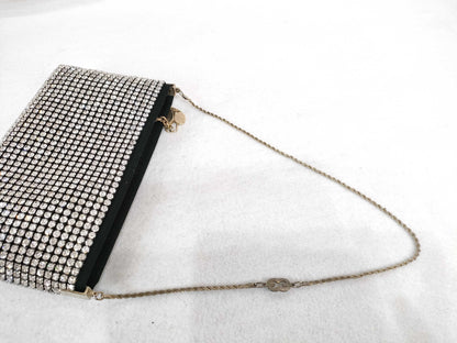 Escada Rhinestone Chain Shoulder Bag Handbag