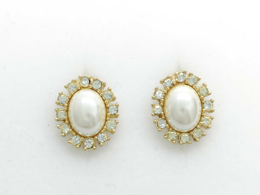 Dior Faux Pearl Earrings 5.4g
