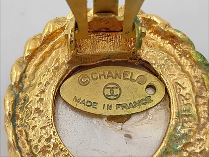 CHANEL Faux Pearl Earrings Earrings