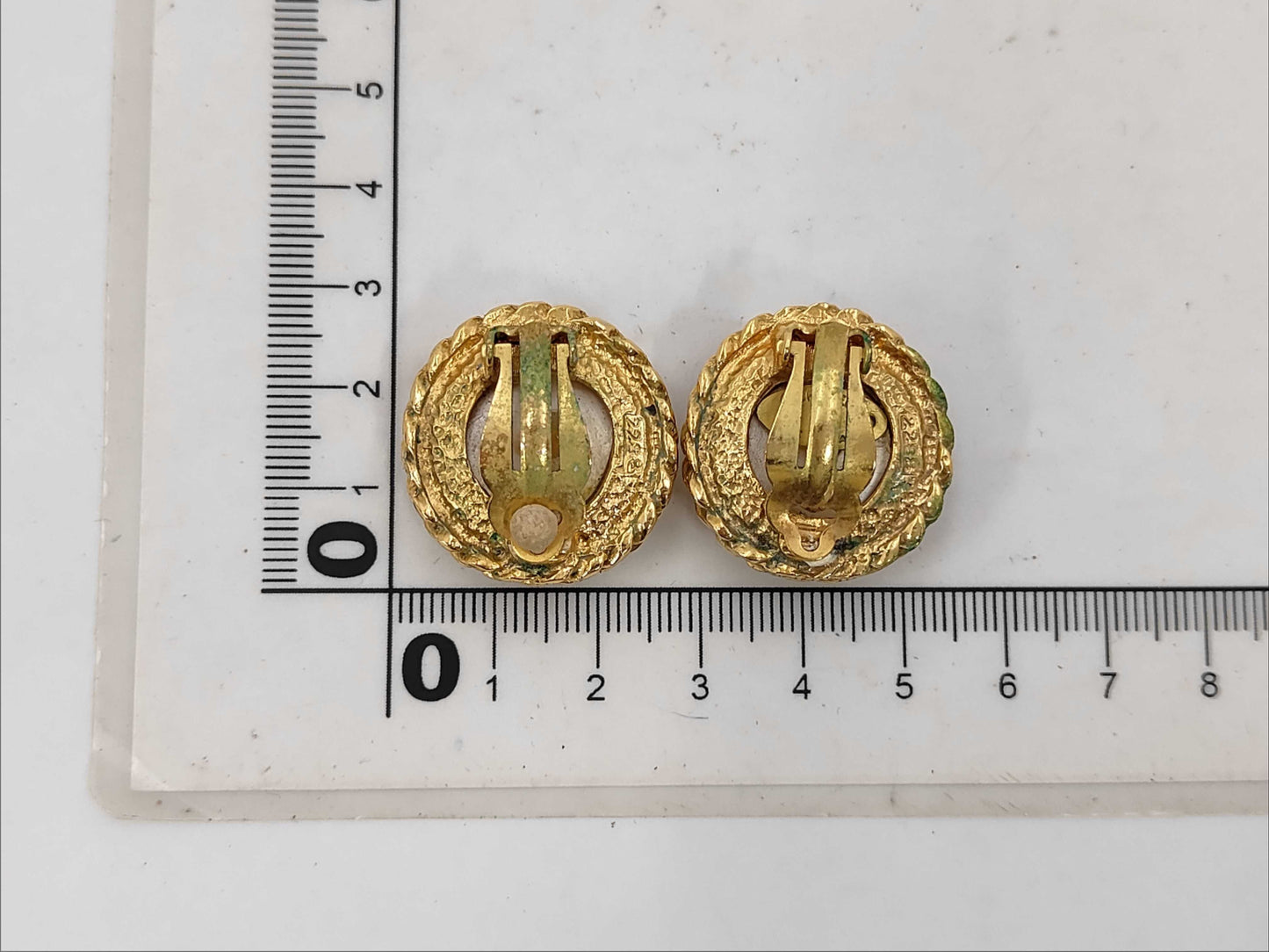 CHANEL Faux Pearl Earrings Earrings