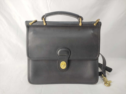 COACH Old Coach 801-08 Black Leather Handbag