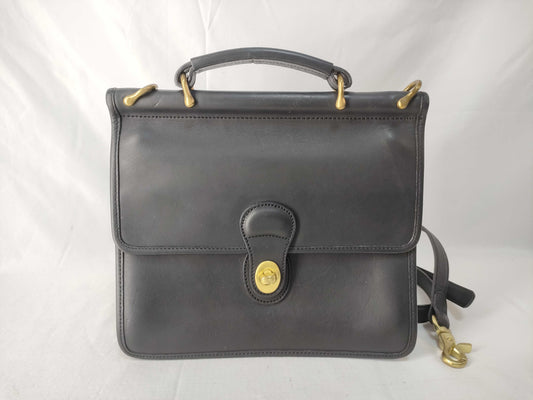 COACH Old Coach 801-08 Black Leather Handbag