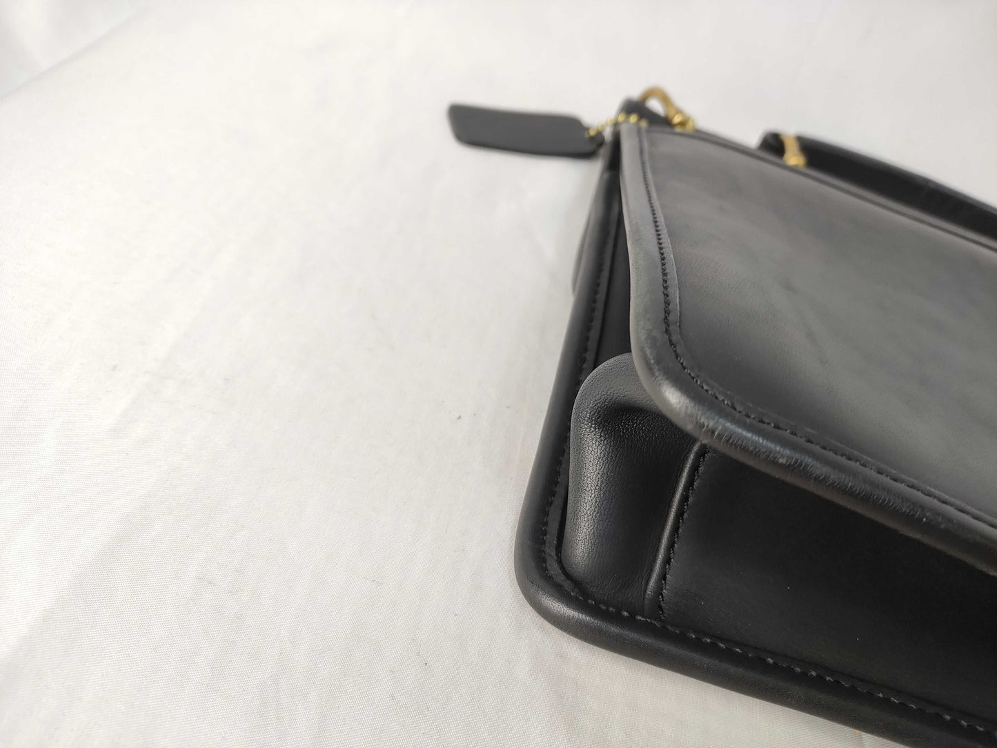 COACH Old Coach 801-08 Black Leather Handbag