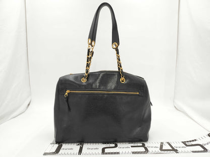 CHANEL Chain Shoulder Cocomark Caviar Skin Black Cereal: 5180080 Shoulder Bag