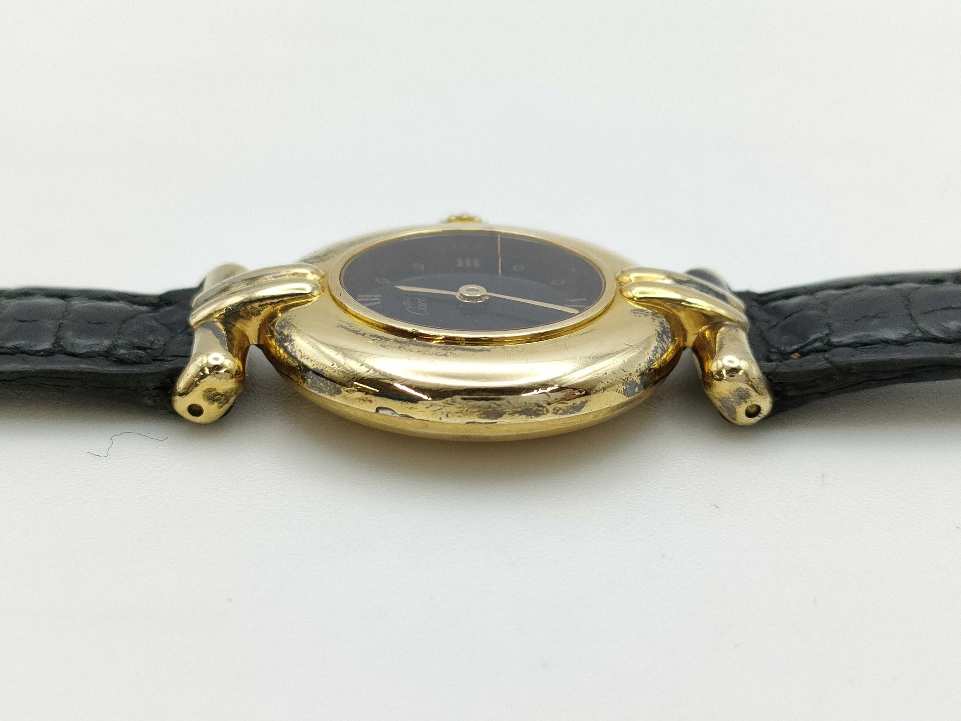 Cartier Mast Collise 590002 047755 Black Dial Quartz Women's Watch