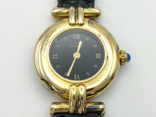 Cartier Mast Collise 590002 047755 Black Dial Quartz Women's Watch