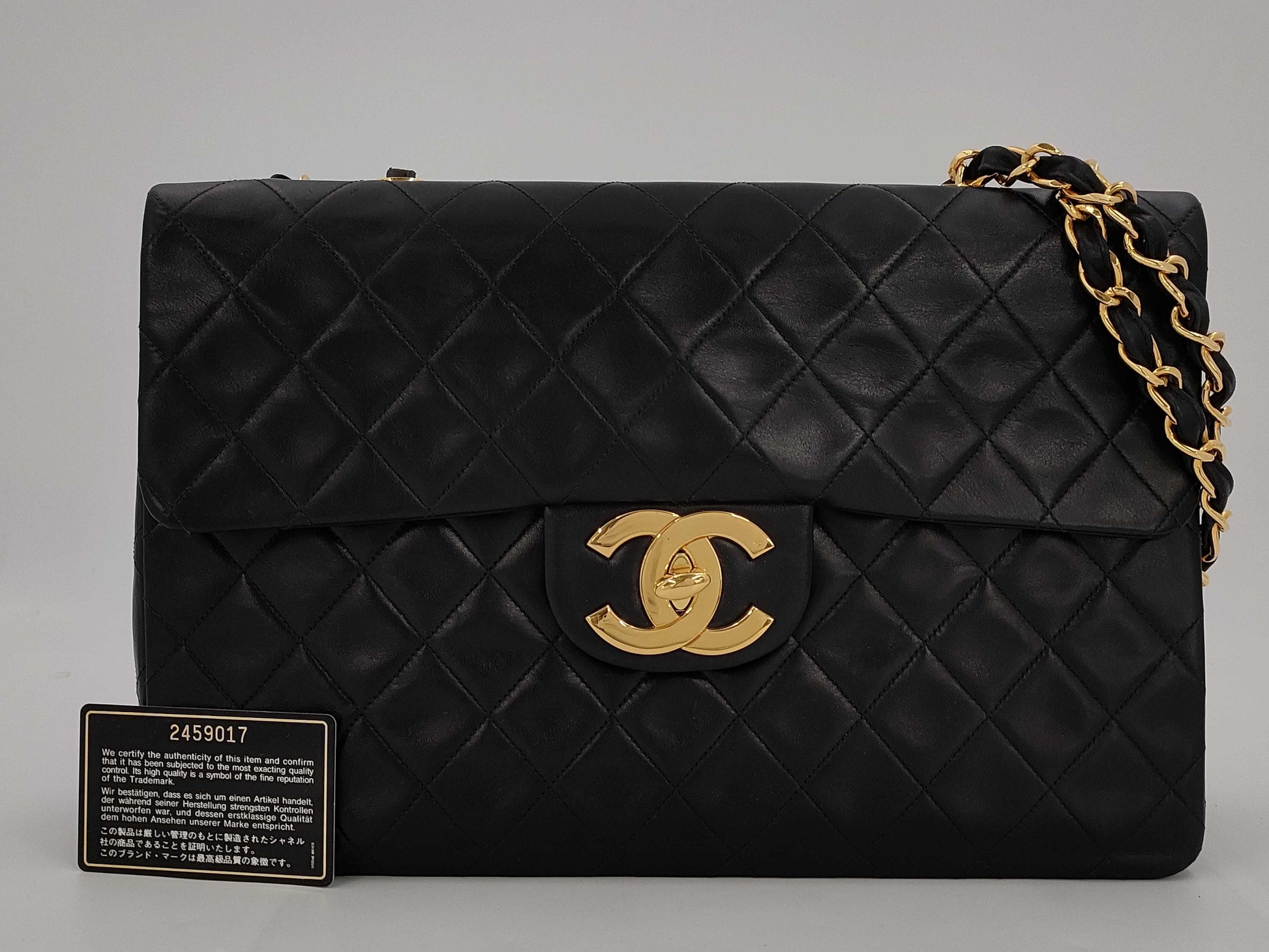 CHANEL Deca Matlasse Lambskin Chain Shoulder Bag BK 2nd Generation Shoulder Bag