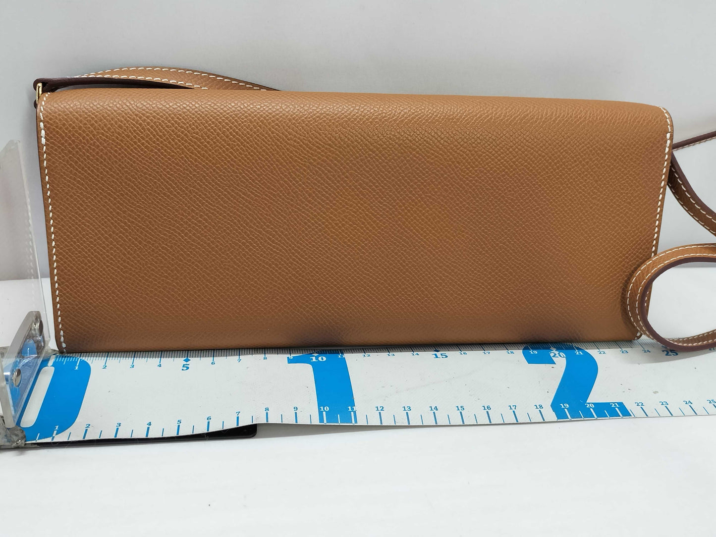 HERMES Shane Dunkle Too-Go Epson Shoulder Bag Brown Shoulder Bag