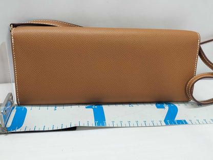 HERMES Shane Dunkle Too-Go Epson Shoulder Bag Brown Shoulder Bag