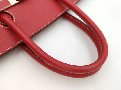 HERMES Birkin Candy 35 □ O Hour Rouge Cassack Handbag Red Handbag