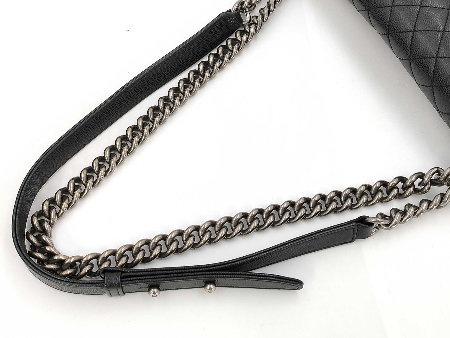 CHANEL Boy Chanel 25 Chain Shoulder Bag Black 26th Shoulder Bag