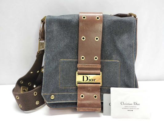 Dior Denim Street Chic Shoulder Bag Shoulder Bag
