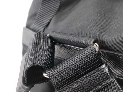 PRADA Nylon PRADA Rucksack 1BZ677 Black Nylon x Leather Rucksack