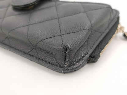 CHANEL CHANEL Matrasse/Timeless Classic Smartphone Case Timeless Classic Smartphone Case AP2536 Black Caviar Skin 31st Series Other Accessories