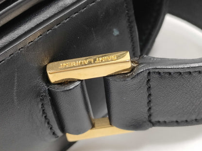 SAINT LAURENT SAINT LAURENT PARIS Universite Shoulder Bag 357403 Black Leather Shoulder Bag