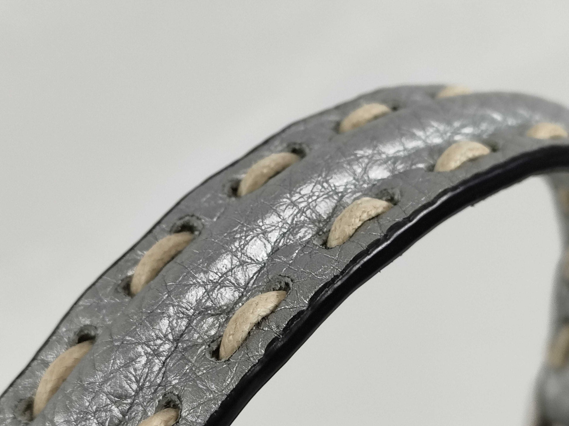 FENDI Cerelia/Peekaboo I.C. Small Handbag 8BN327-AJGM Silver Roman Leather Handbag