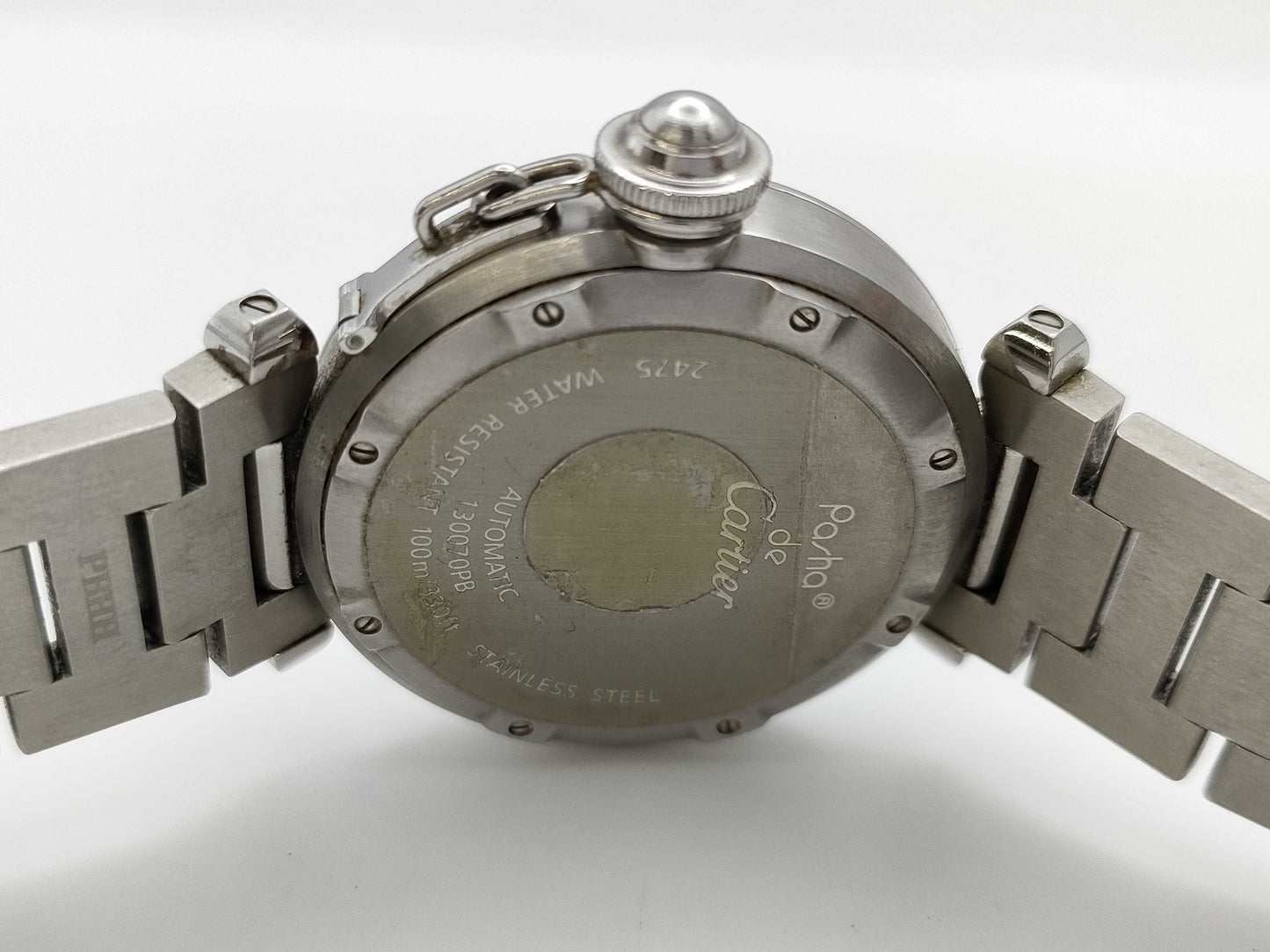 Cartier Pasha C W31055M7 2475 130070PB Automatic Men's Watch