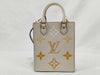 LOUIS VUITTON Monogram Unplanted LOUIS VUITTON Petit Sack Plastic Tote Bag M80449 Claim Saffron By-the-Pool Monogram Unplant Leather RFID Verified Tote Bag