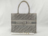 Dior DIOR/ChristianDior Book Tote Medium Bag/Old Small Tote Bag M1296ZRIW_M932 Grey Jacquard Tote Bag