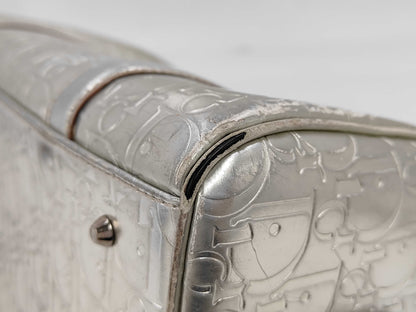Dior Silver Mini Boston Bag Trotter Bag