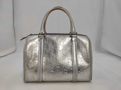 Dior Silver Mini Boston Bag Trotter Bag