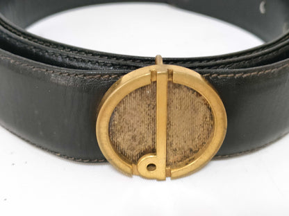 dunhill Dunhill Leather Belt Black 100/40 Belt