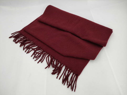 CHANEL Logo Bordeaux Muffler