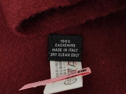 CHANEL Logo Bordeaux Muffler