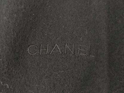CHANEL Logo Black Muffler